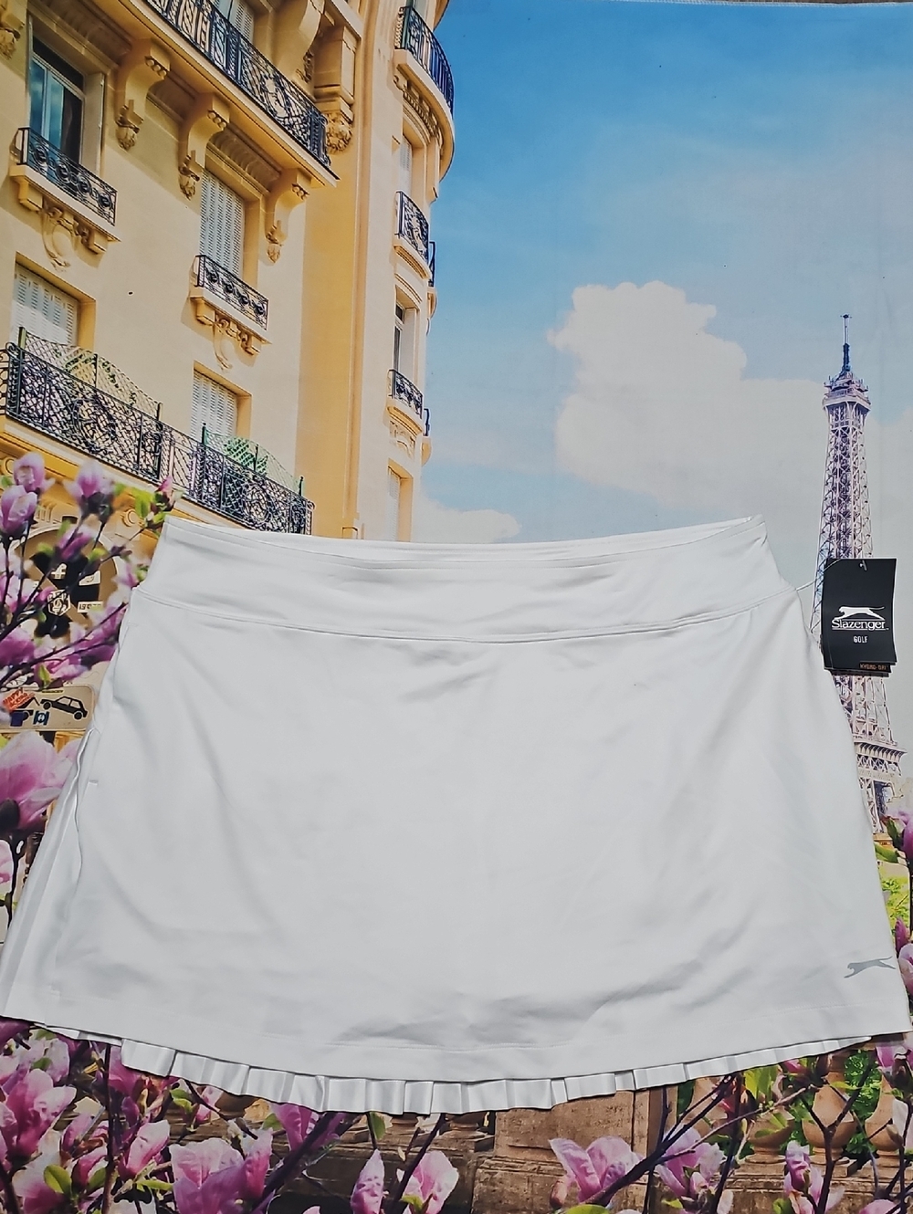 Slazenger‎ White Pleated Golf Skort Size XL New